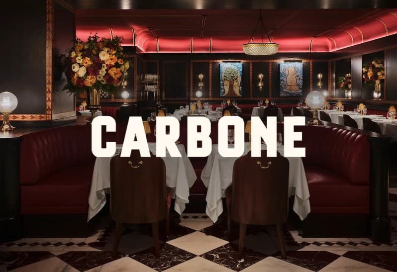 Carbone, a London restaurant where Valmont reads the wine list